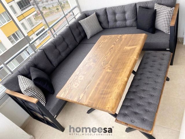 Modern Balkon Köşe Takımı – Balkon Mobilyası